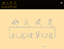 Tablet Screenshot of cliquevocale.com